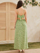 Tie Back Daisy Floral Print Cami Dress