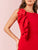 Exaggerate Ruffle Trim High Split Sleeveless Dress