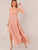 Crisscross Backless Wrap Hem Maxi Dress