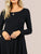 Hanky Hem Solid Dress