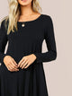 Hanky Hem Solid Dress