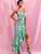 Crisscross Backless Asymmetrical Hem Sequin Dress