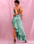 Crisscross Backless Asymmetrical Hem Sequin Dress