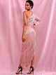 One Shoulder Ruched Detail Asymmetrical Dress