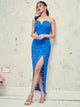 Sweetheart Neck Wrap Front Lace Overlay Bardot Dress