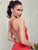Crisscross Backless Split Thigh Slip Bustier Dress