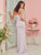 Ruffle Trim Dip Hem Tube Dress