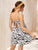 Zebra Striped Knot Back Cami Dress
