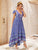 Tribal Print Tie Back Maxi Dress