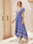 Tribal Print Tie Back Maxi Dress