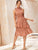 Plants Print Knot A-line Dress