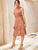 Plants Print Knot A-line Dress