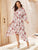 Floral Print Asymmetrical Hem Dress
