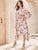Floral Print Asymmetrical Hem Dress