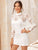 Mock Neck Lace Dress With Cami Inner