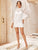 Mock Neck Lace Dress With Cami Inner