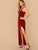 Thick Strap Split Thigh Dress Without Belt