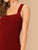 Thick Strap Split Thigh Dress Without Belt