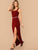 Thick Strap Split Thigh Dress Without Belt