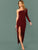 One Shoulder Split Thigh Dress