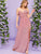 Guipure Lace Overlay Bodice High Split Hem Dress